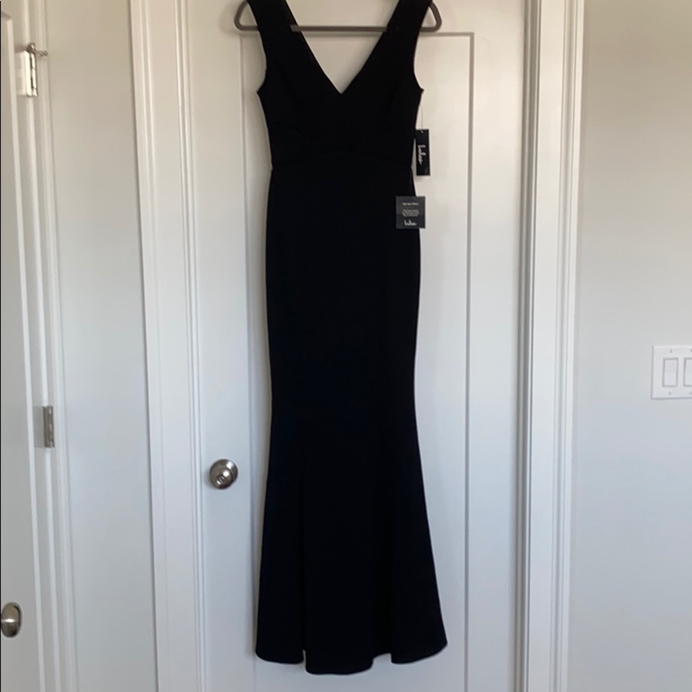 Black long evening gown